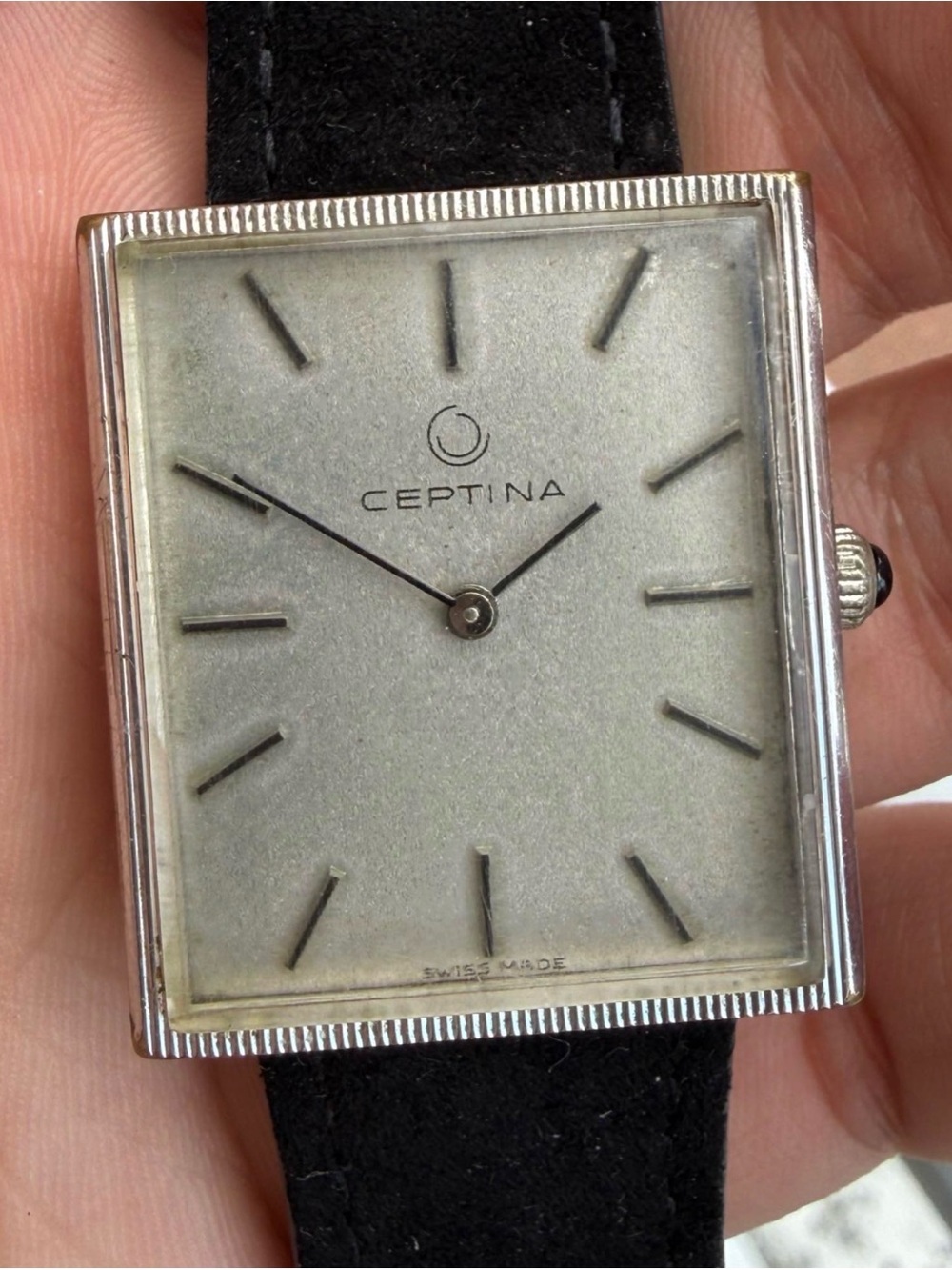 Vintage 1970’s Certina Manual winding tank watch